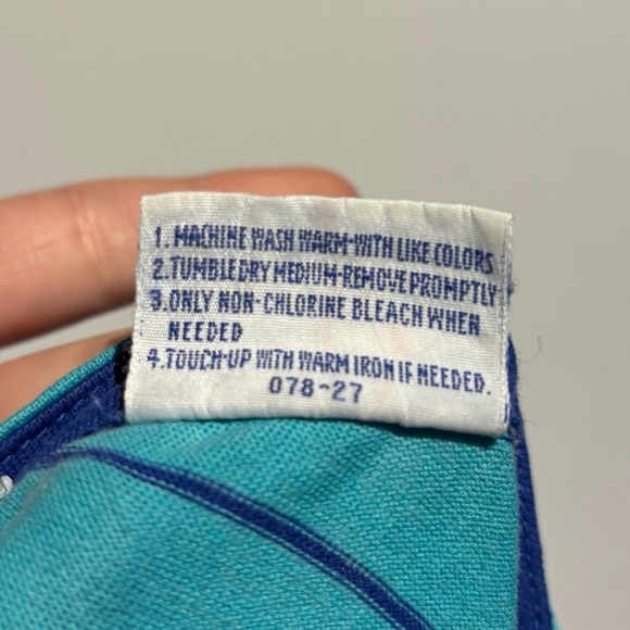 70s/80s IZOD Lacoste Kids Long Sleeve Shirt Blue Teal Striped Vintage Medium - Picture 8 of 11